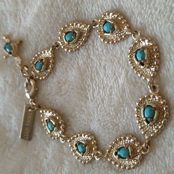 Kendra Scott Jewelry - Kendra Scott Bria Bracelet Gold with Turquoise Stones Vintage Rare